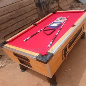 Marble Coin Operated Pool/Snooker Table With All Accessories