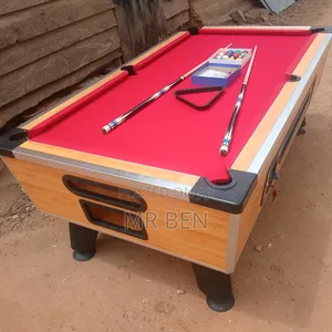 Marble Coin Operated Pool/Snooker Table With All Accessories