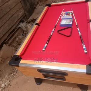 Marble Coin Operated Pool/Snooker Table With All Accessories