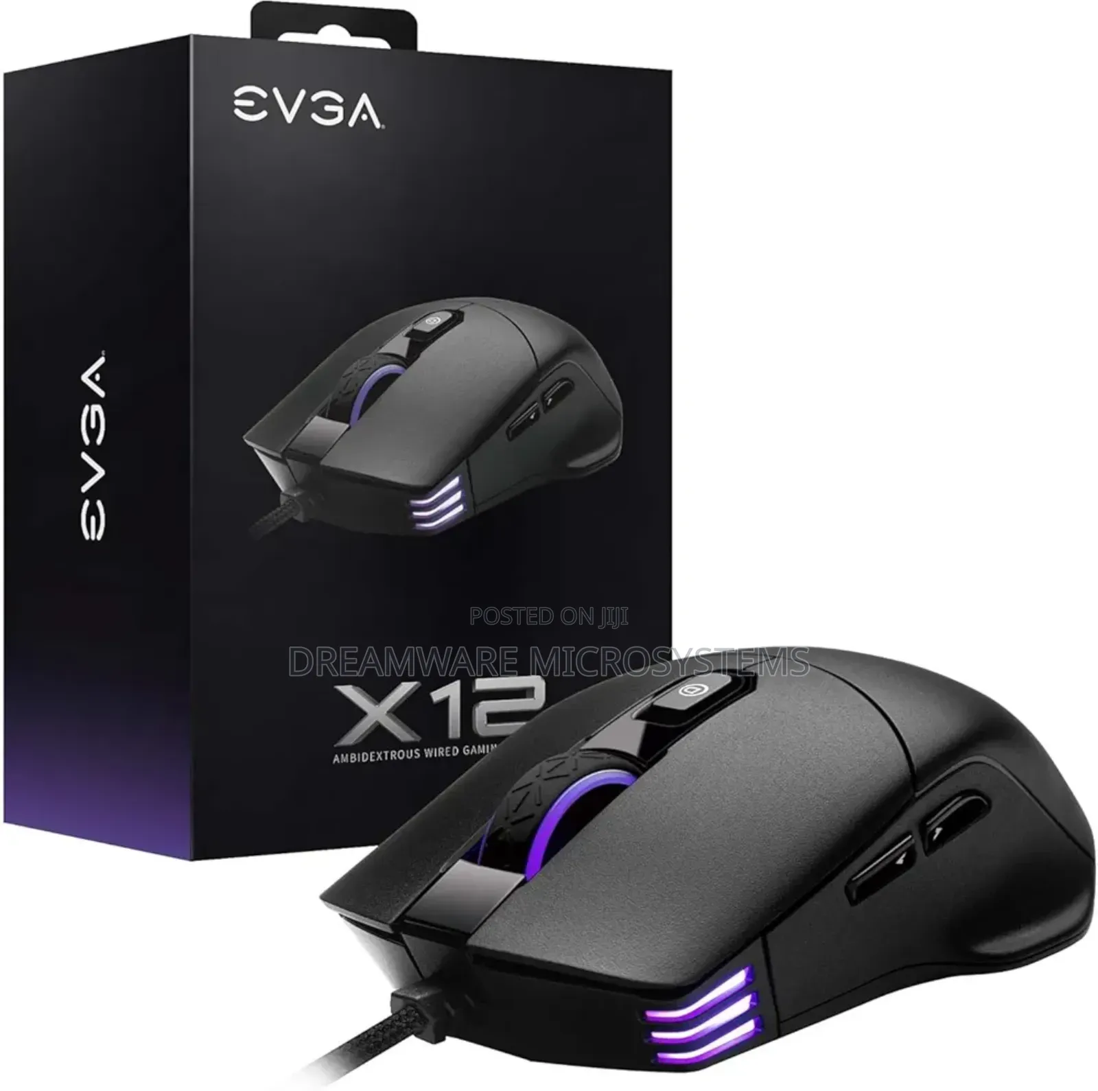 Evga X12 Gaming Mouse, , Wired, Black, 5 Profiles, 8 Buttons