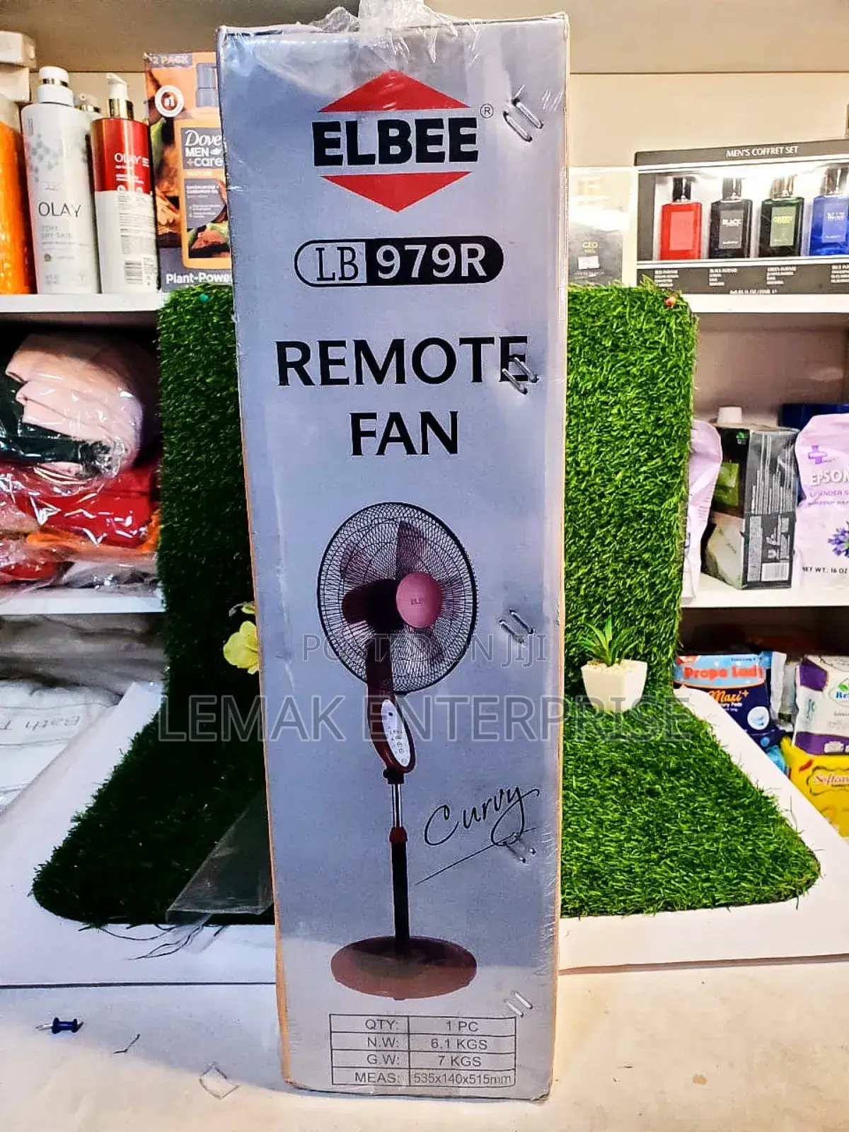 Original Elbee Curvy Remote Control Standing Fan