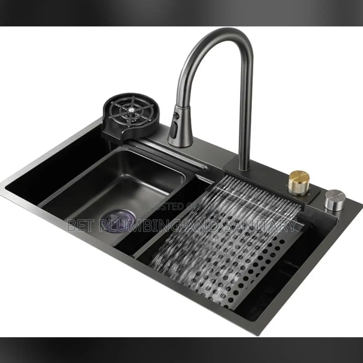 Smart Kitchen Sink With Pull Out Tap Complete _Cabinet Kitchen Sink