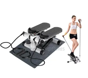 Exercise Stepper With Pull Rope Mat