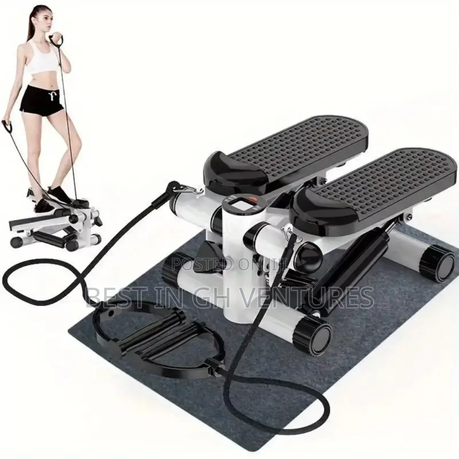 Cardio Exercise Stepper + Rope + Mat