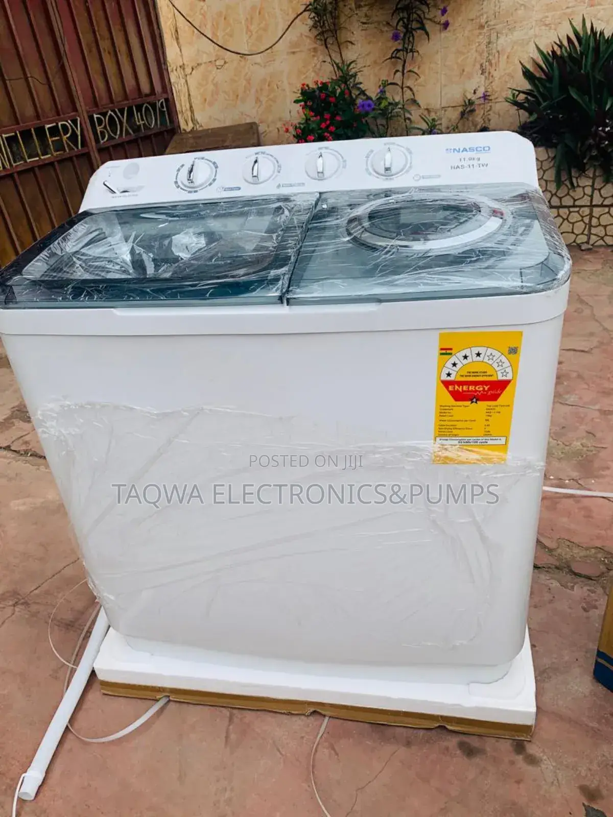 Efficient Nasco 11kg Twin Tub Washing Machine