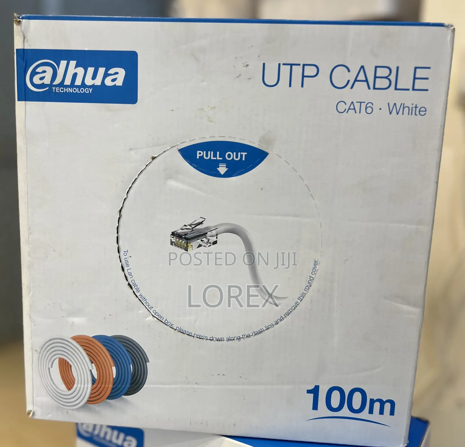Dahua Cat6 Cable 100m Pure Copper Pfm920i-6un-C-100