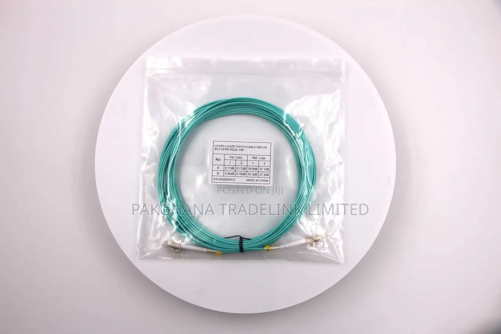 Om3 10,15,50 Meters Multimode Lc-Le Fiber Patch Cable Duplex