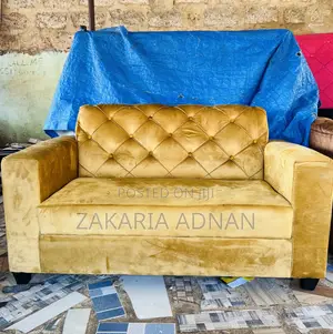 2in1 Furniture Sofa Golden Yellow