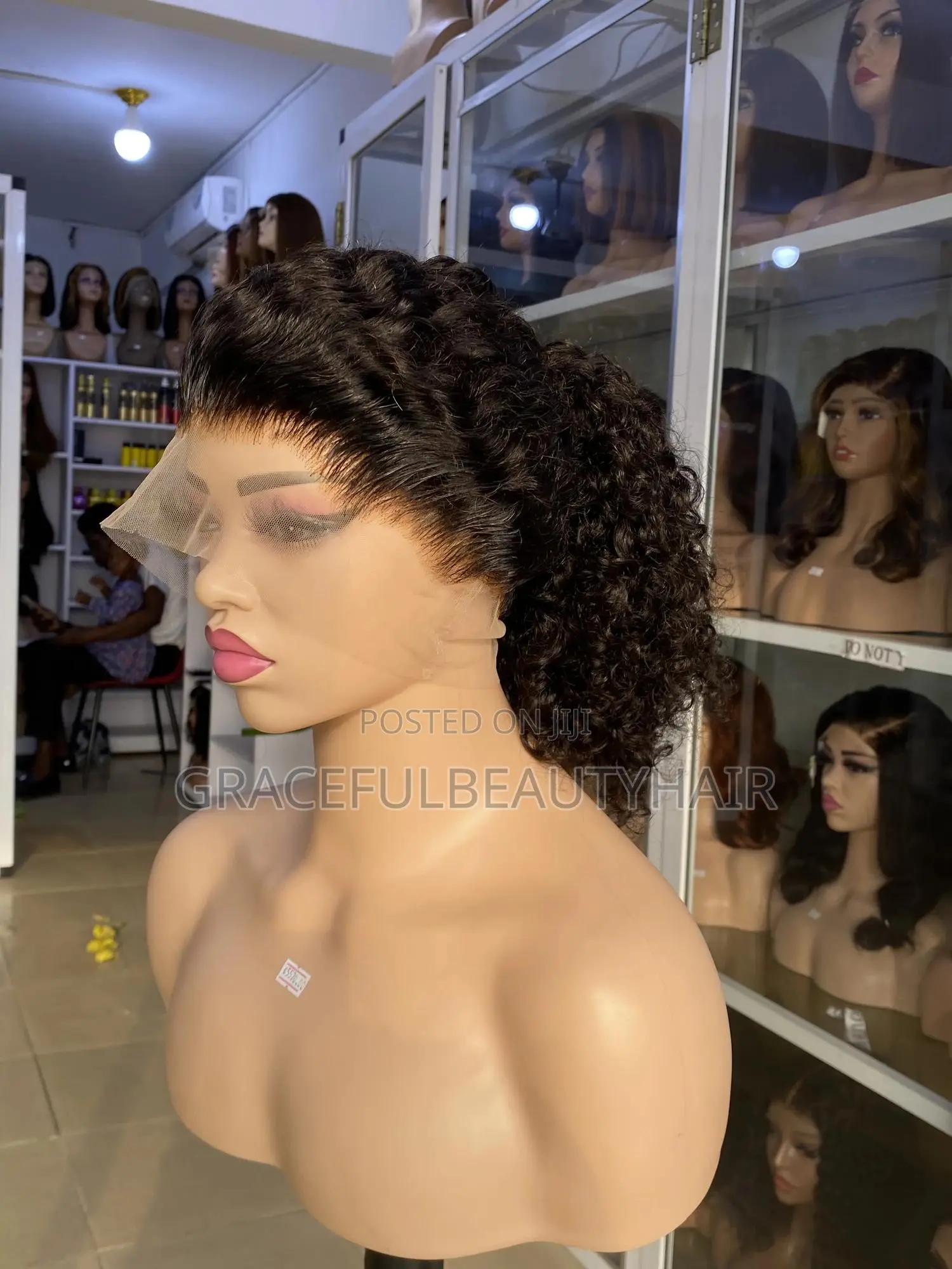 16 Inches Indian Remy Double Drawn Water Curls 360 Wig Cap