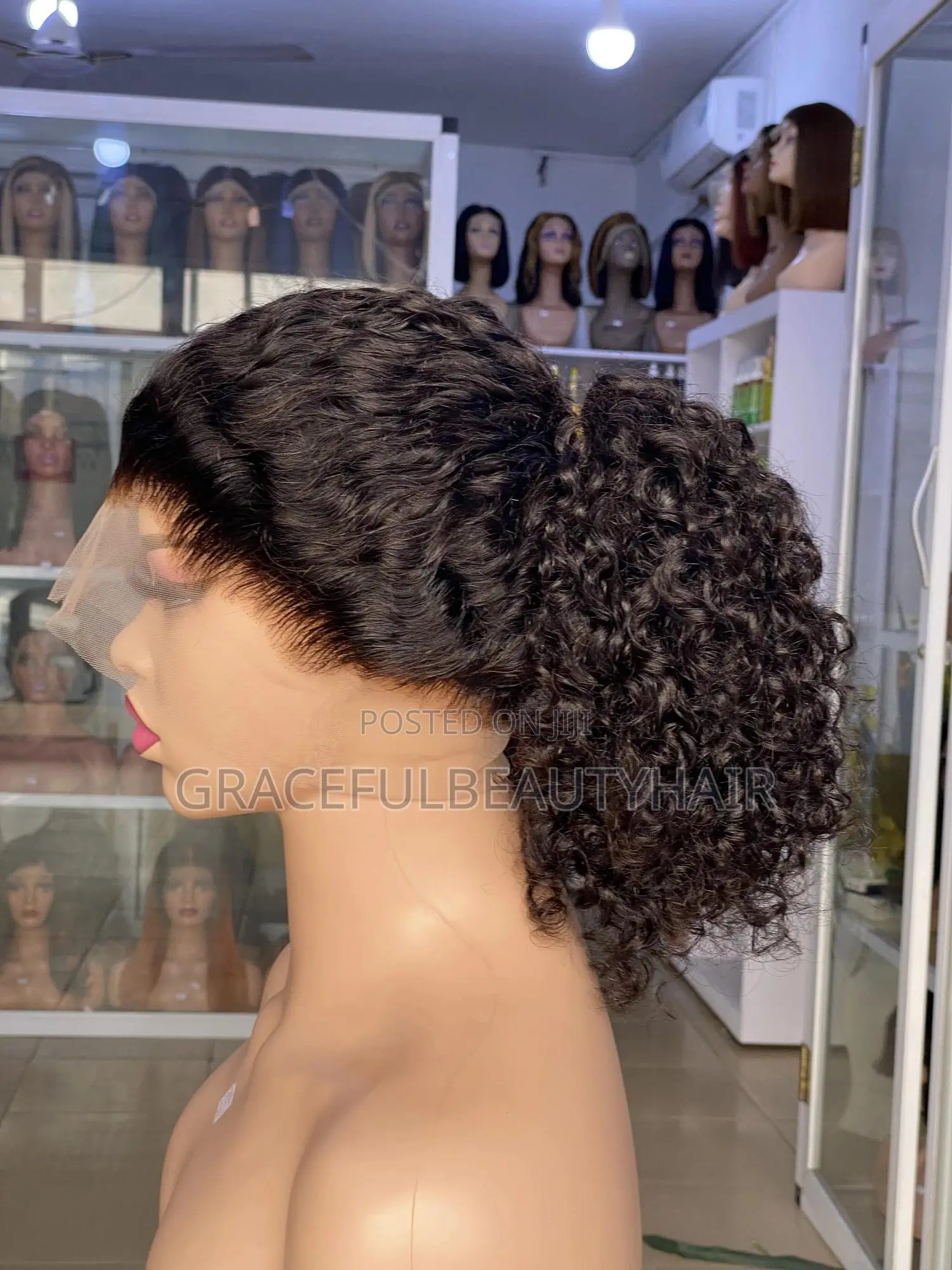 16 Inches Indian Remy Double Drawn Water Curls 360 Wig Cap