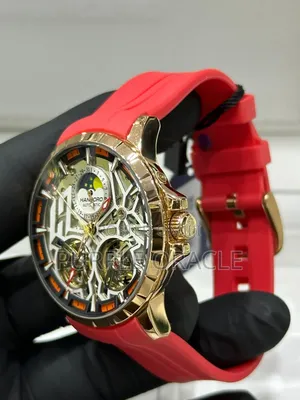 Hanboro Red Complex Mechanical Design Timepiece