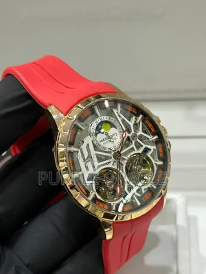 Hanboro Red Complex Mechanical Design Timepiece