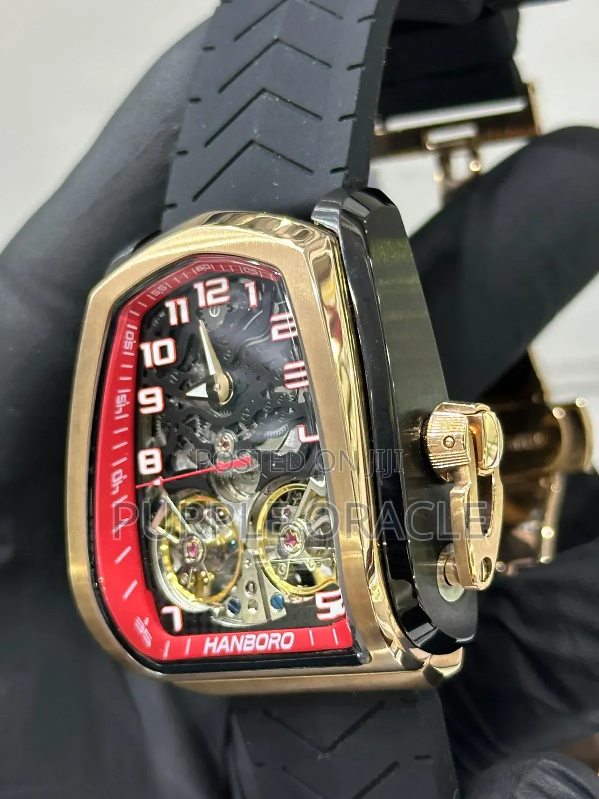 Tonnuea-Shaped Hanboro Turbillion Automatic Watch