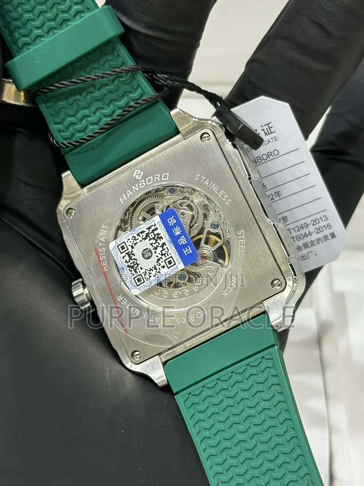 Unique Square Case Hanboro Mechanical Watch