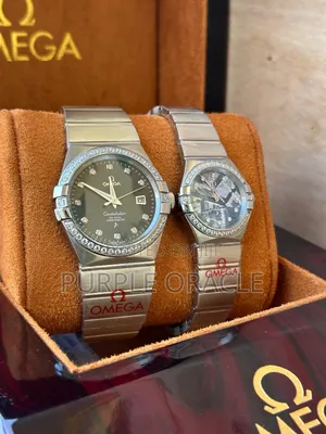Iconic Omega Constellation Couple Watch Set