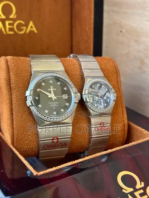 Iconic Omega Constellation Couple Watch Set