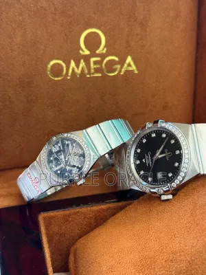 Iconic Omega Constellation Couple Watch Set