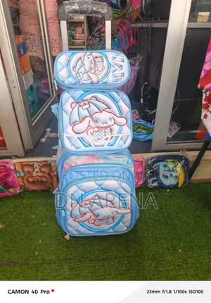 Kids 3 in 1 School Bag Backpack Trolley