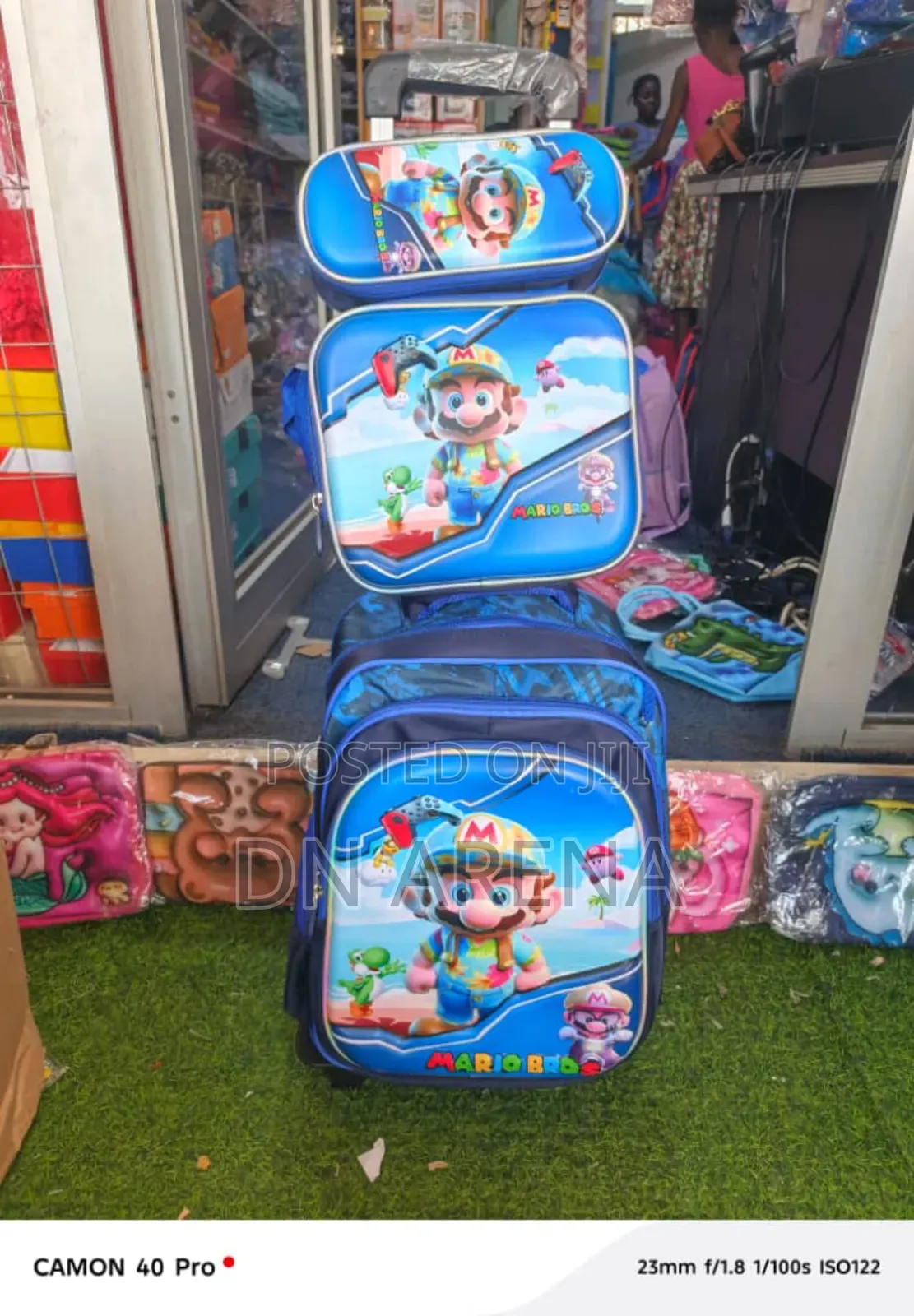 Kids 3 in 1 School Bag Backpack Trolley
