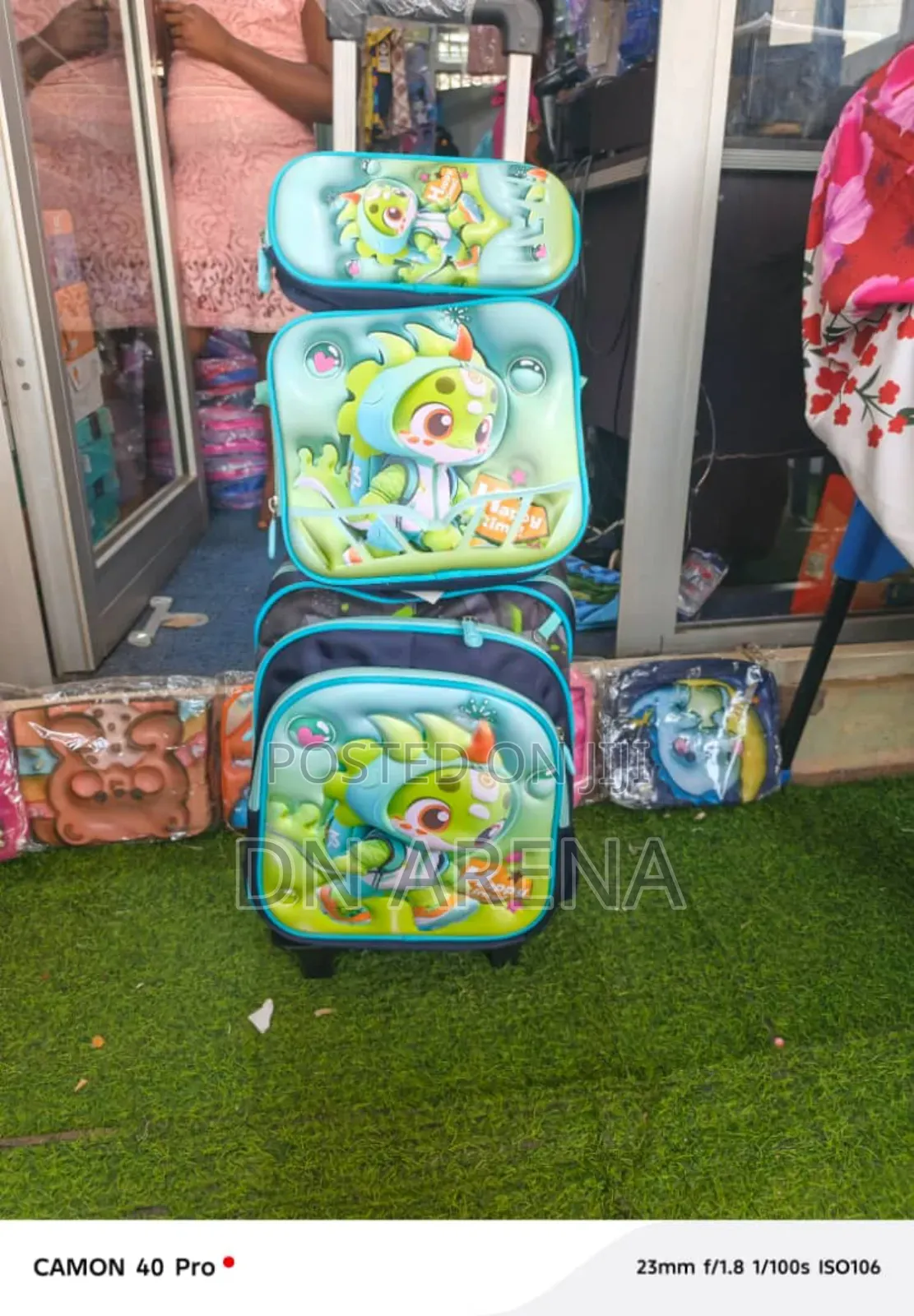 Kids 3 in 1 School Bag Backpack Trolley
