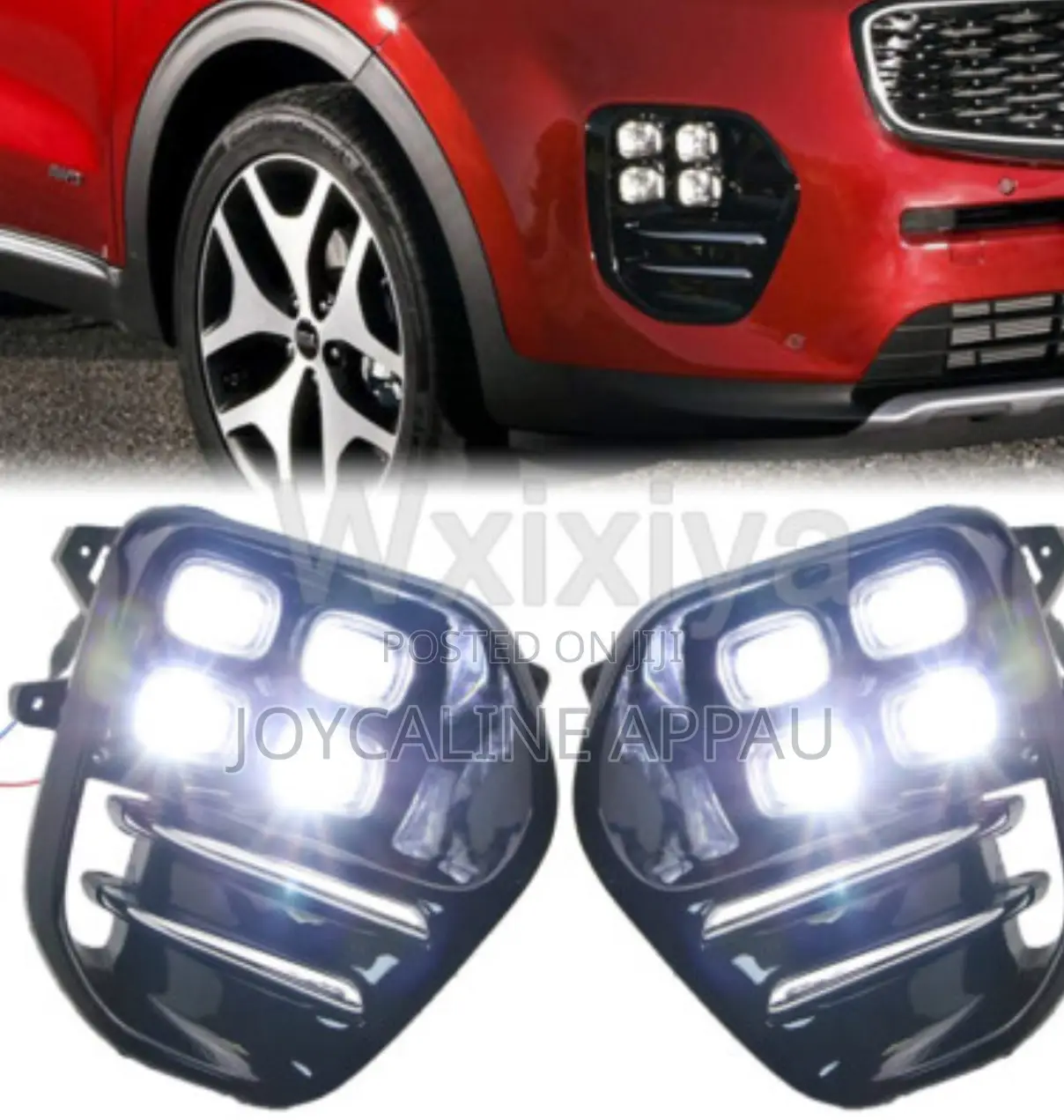 Kia Sportage Led Fog Light and Cover 2016 to 2018 Complete