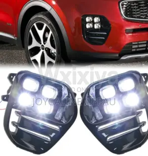 Kia Sportage Led Fog Light and Cover 2016 to 2018 Complete