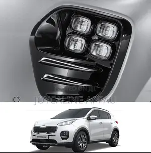 Kia Sportage Led Fog Light and Cover 2016 to 2018 Complete