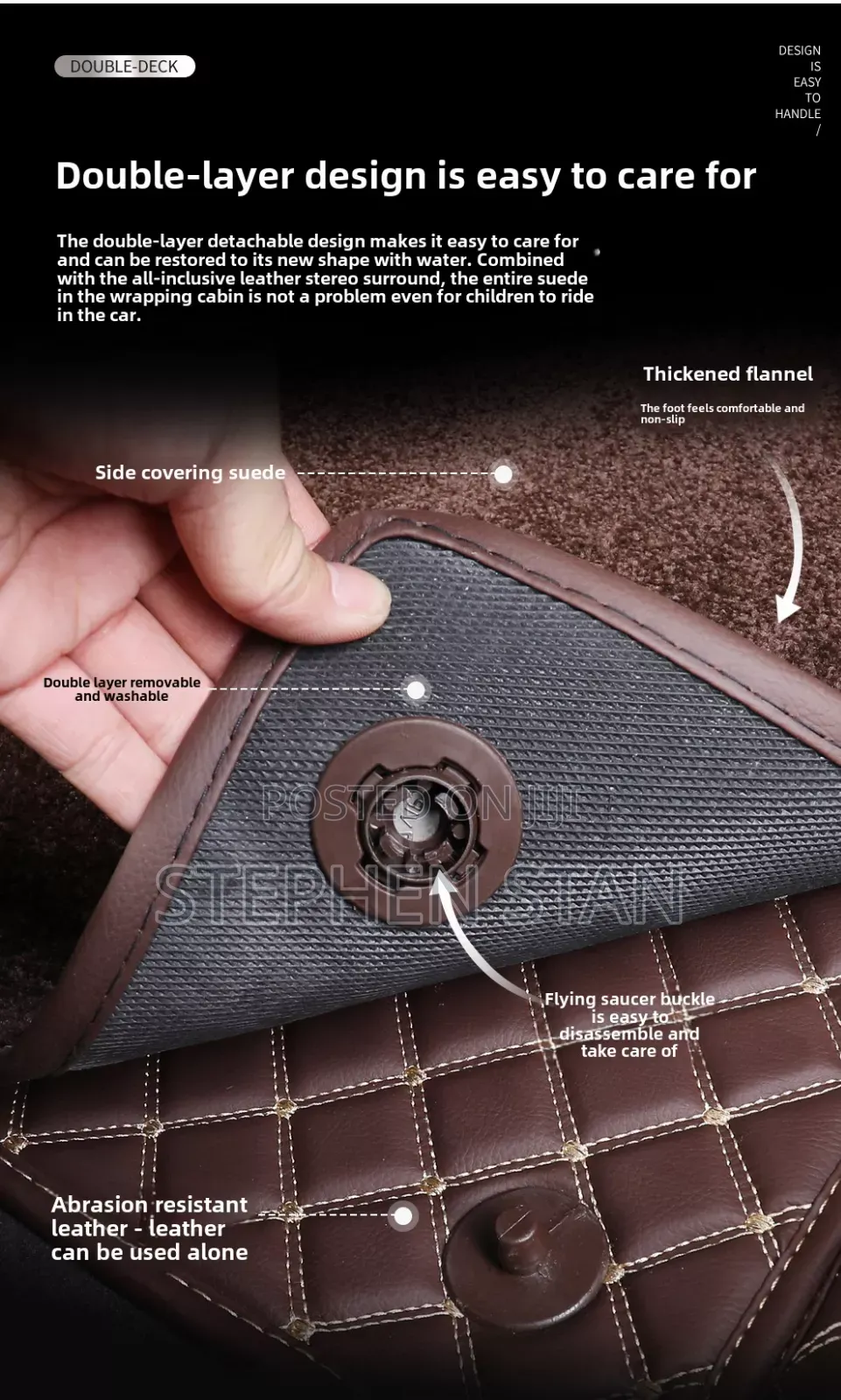 Foreign Customized 5d Double Layer Car Interior Floor Mats Hq