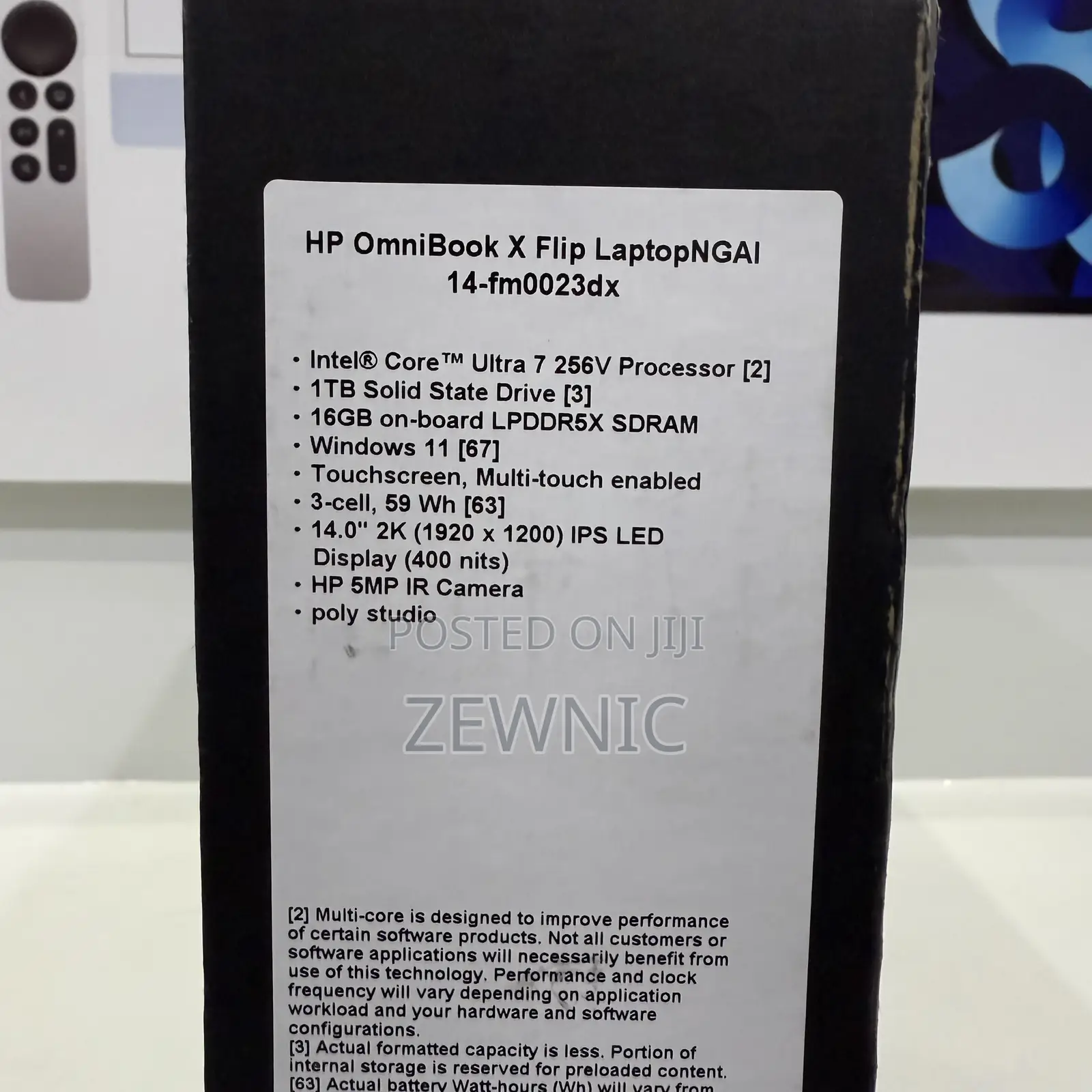 New Laptop HP OmniBook X Flip 14" 16GB Intel Core Ultra 7 SSD 1T