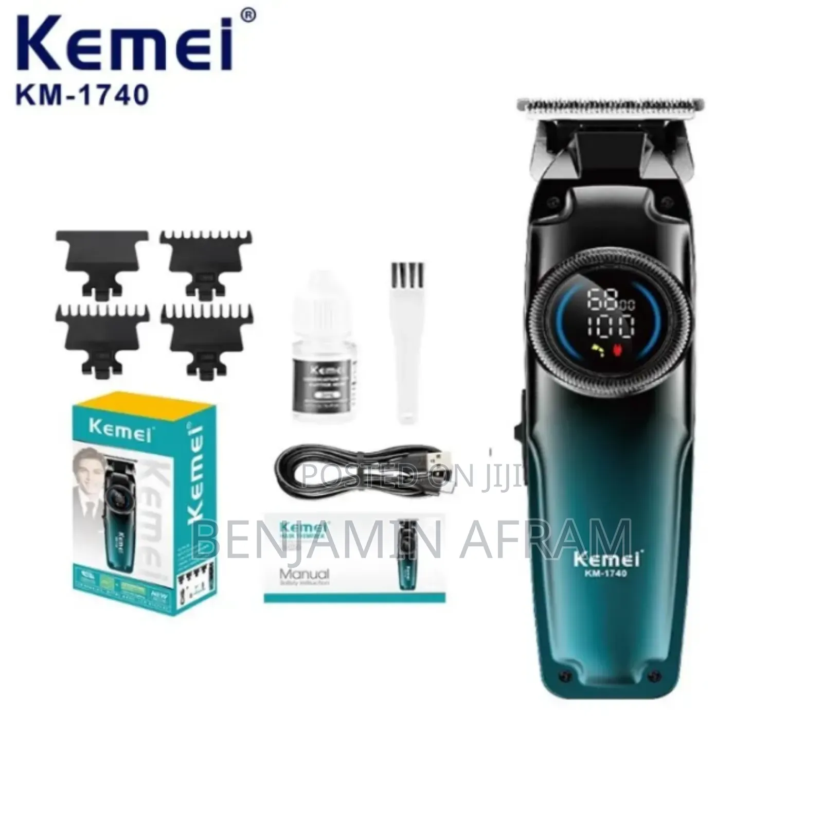 Rechargeable Cordless Hair Trimmer Km- 1740