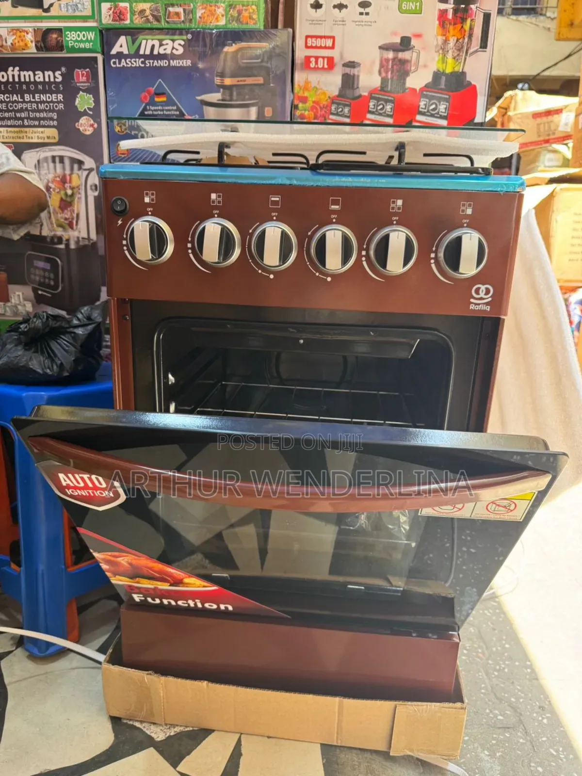 Rafiiq 4 Burner Gas Stove With Oven