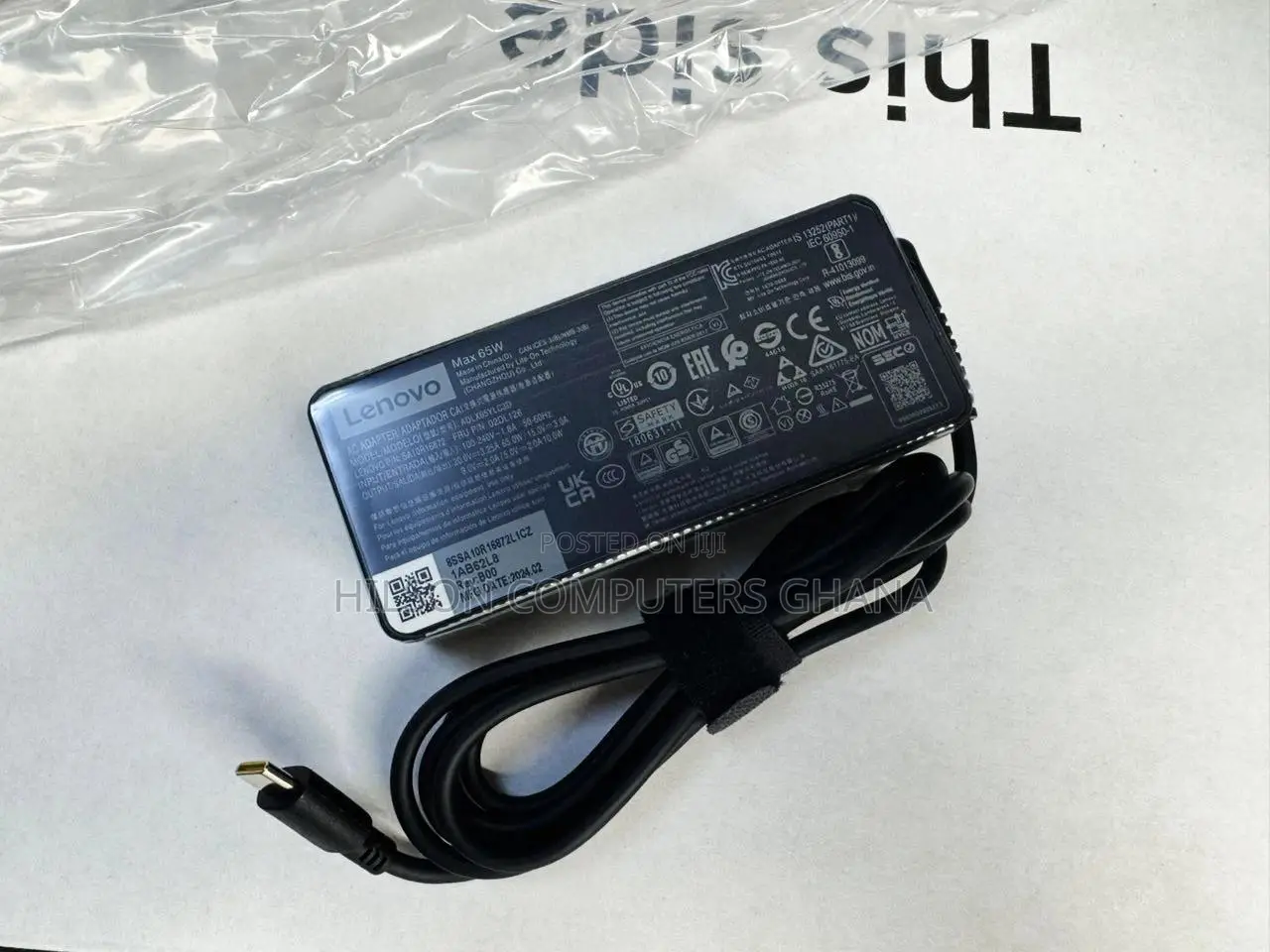 Lenovo Original 65w Type C Laptop Charger