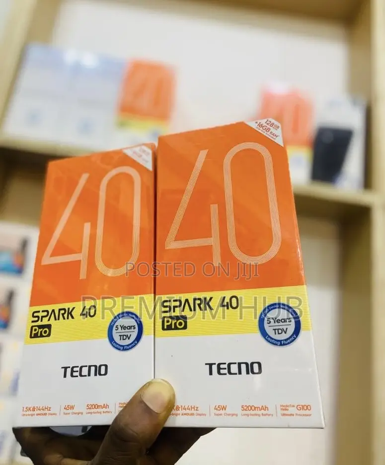 New Tecno Spark 40 Pro 128 GB Black
