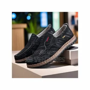 Galuin Men's Breathable Casual Canvas Shoes-Black
