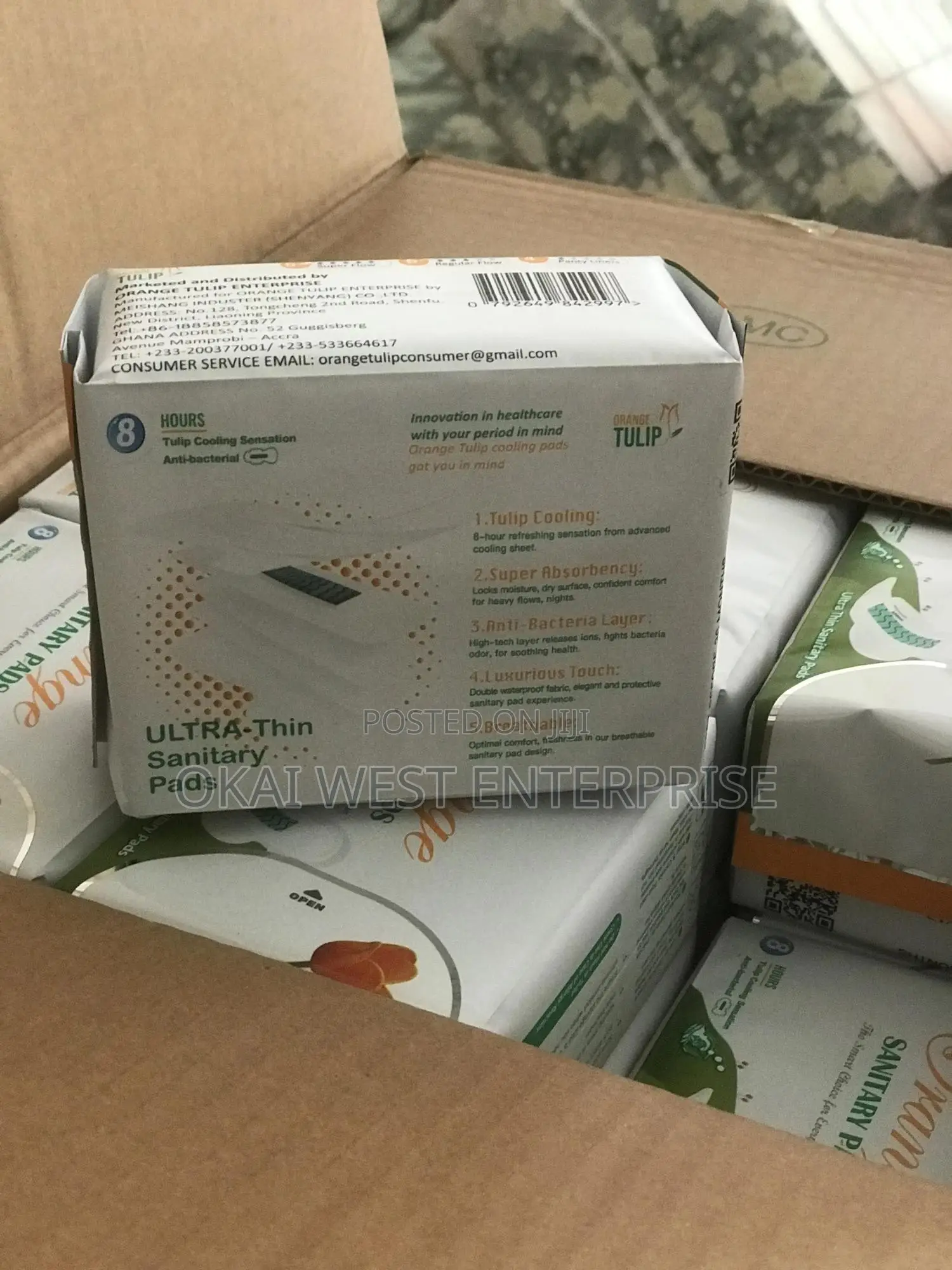 Orange Sanitary Pads