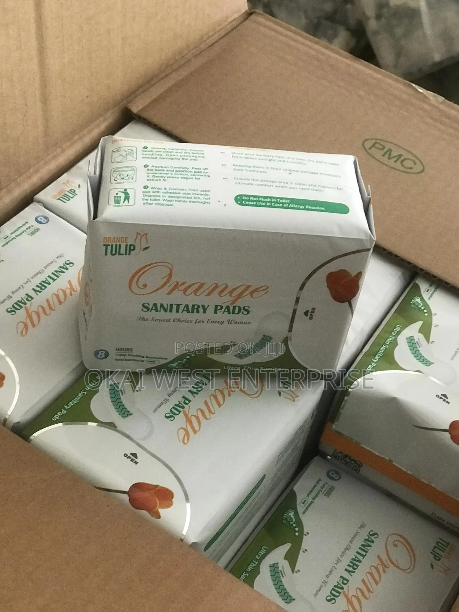 Orange Sanitary Pads