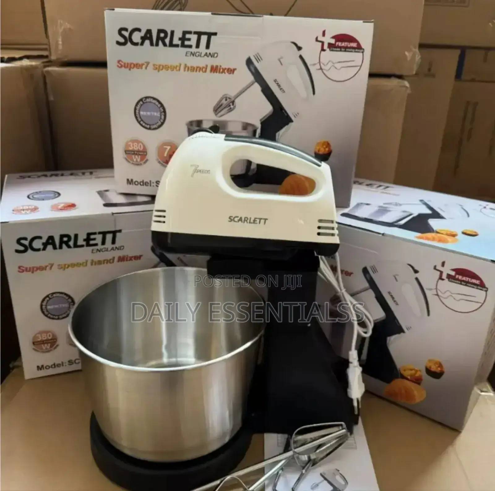 Scarlett 200w Electric Hand Mixer With 7 Speeds