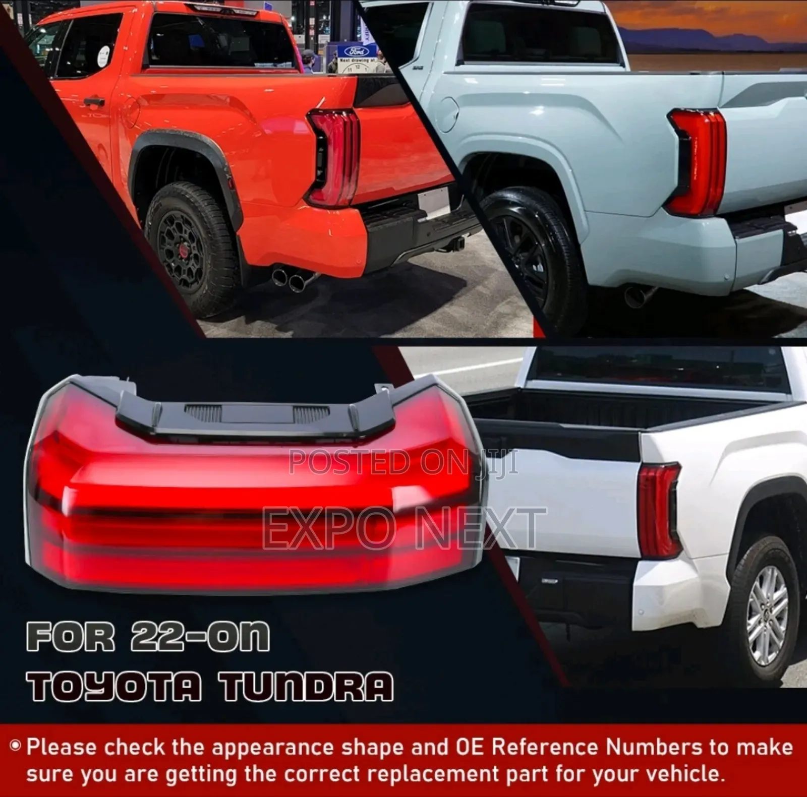 2022-2023 Toyota Tundra Tail Light Oem Pair