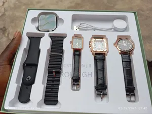 I-530 Smart Watch That Comes With 3 Female Quartz Watches - Black
