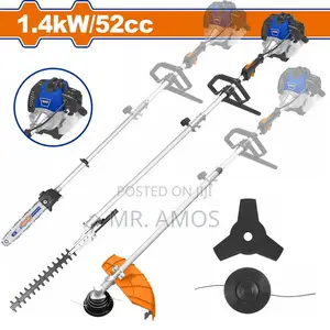 52cc / 2.2hp 4-in-1 Gasoline Multi-Tool Grass Trimmer Set - Wgm4552