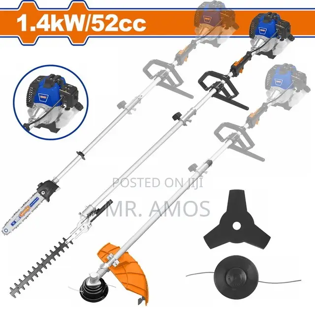 52cc / 2.2hp 4-in-1 Gasoline Multi-Tool Grass Trimmer Set - Wgm4552