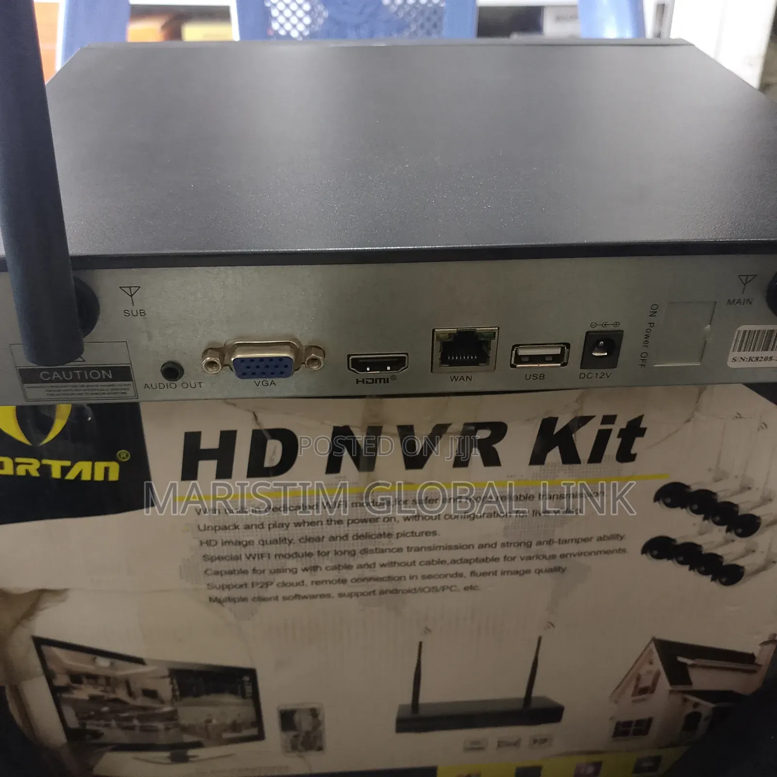 Hd NVR Kit 8 Channel With 8 Outdoor Camera (Jortan)