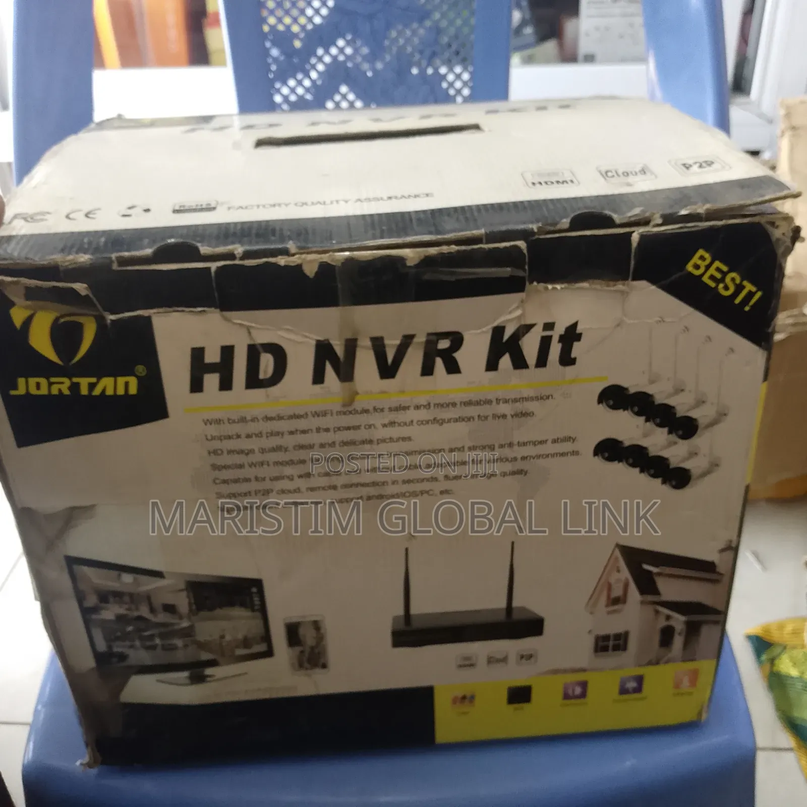 Hd NVR Kit 8 Channel With 8 Outdoor Camera (Jortan)