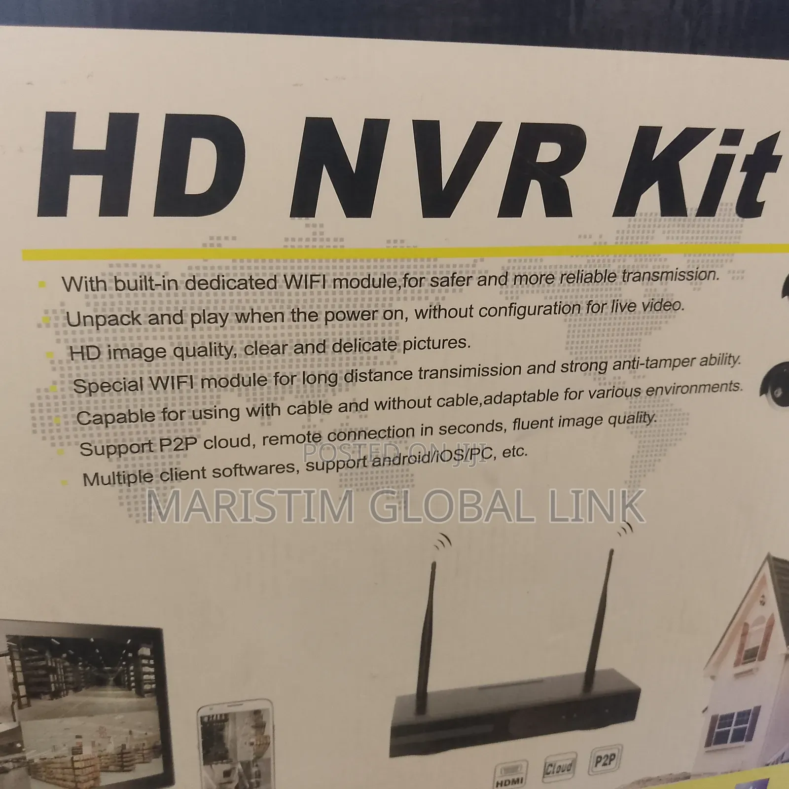 Hd NVR Kit 8 Channel With 8 Outdoor Camera (Jortan)