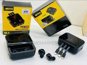 M88 Plus Earbud Earphones Led Digital Display Earbuds With Power Bank