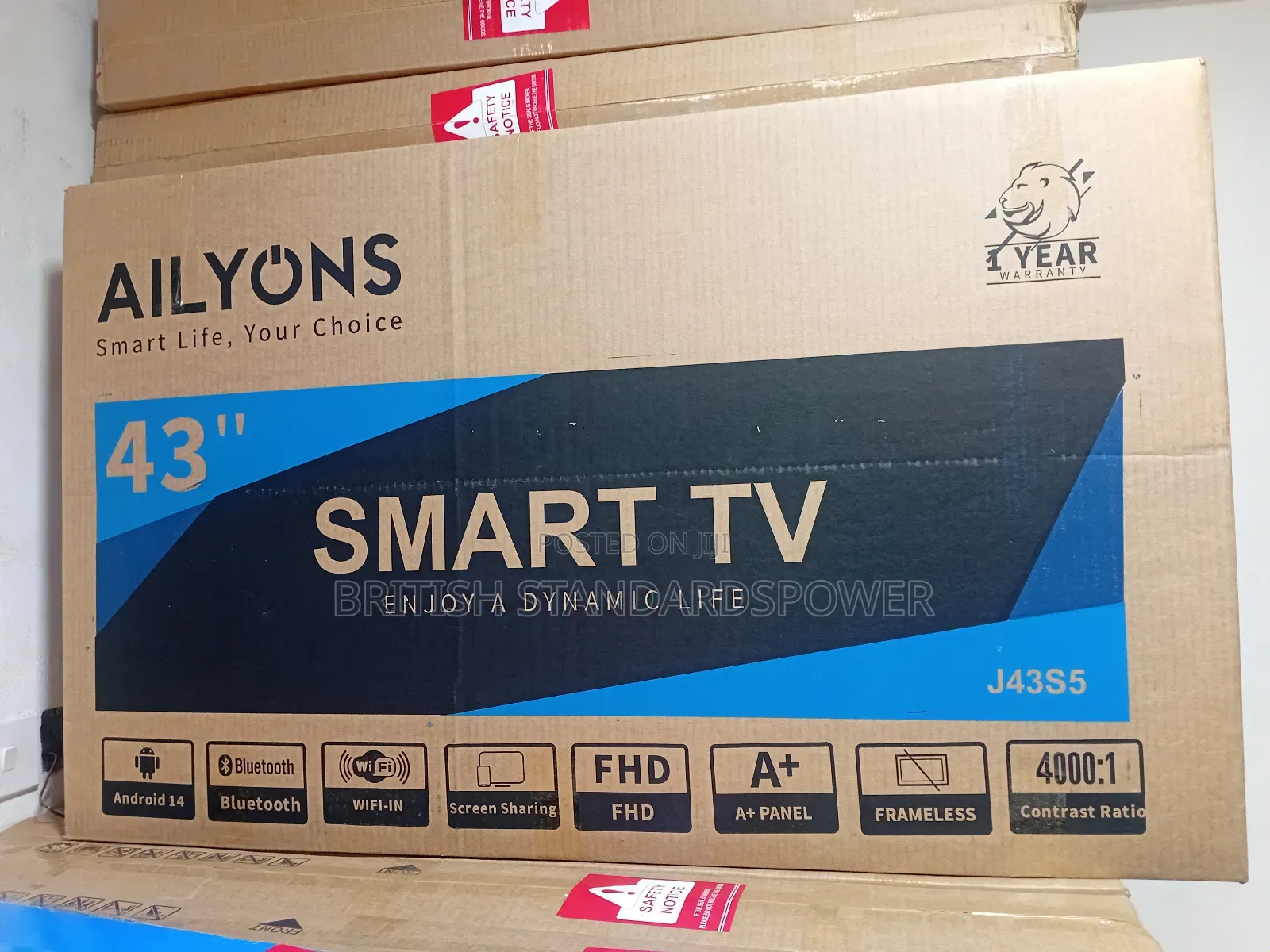 Internet Connected 43" Ailyons Tv