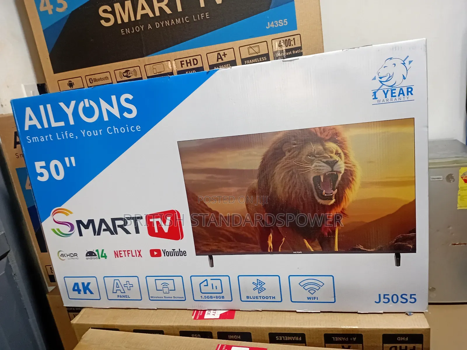 Large Screen 50" Smart Tv