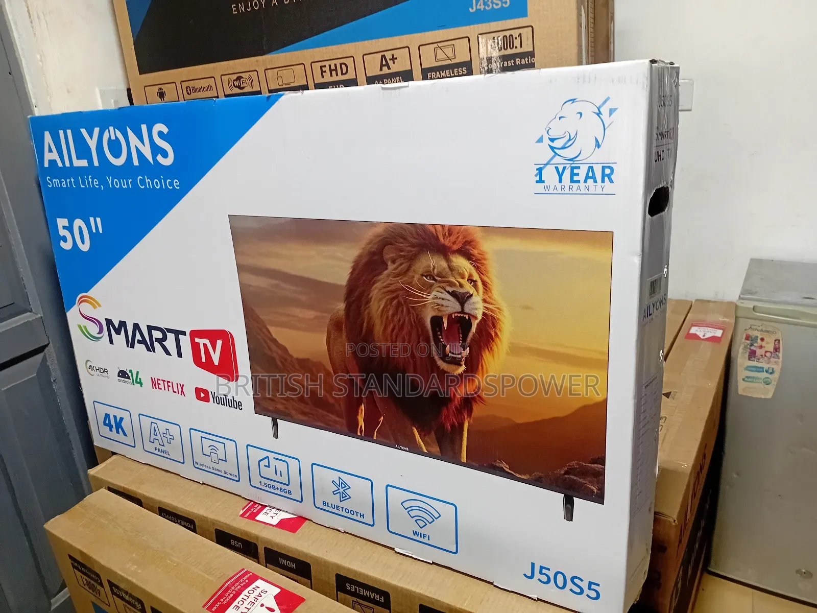Large Screen 50" Smart Tv