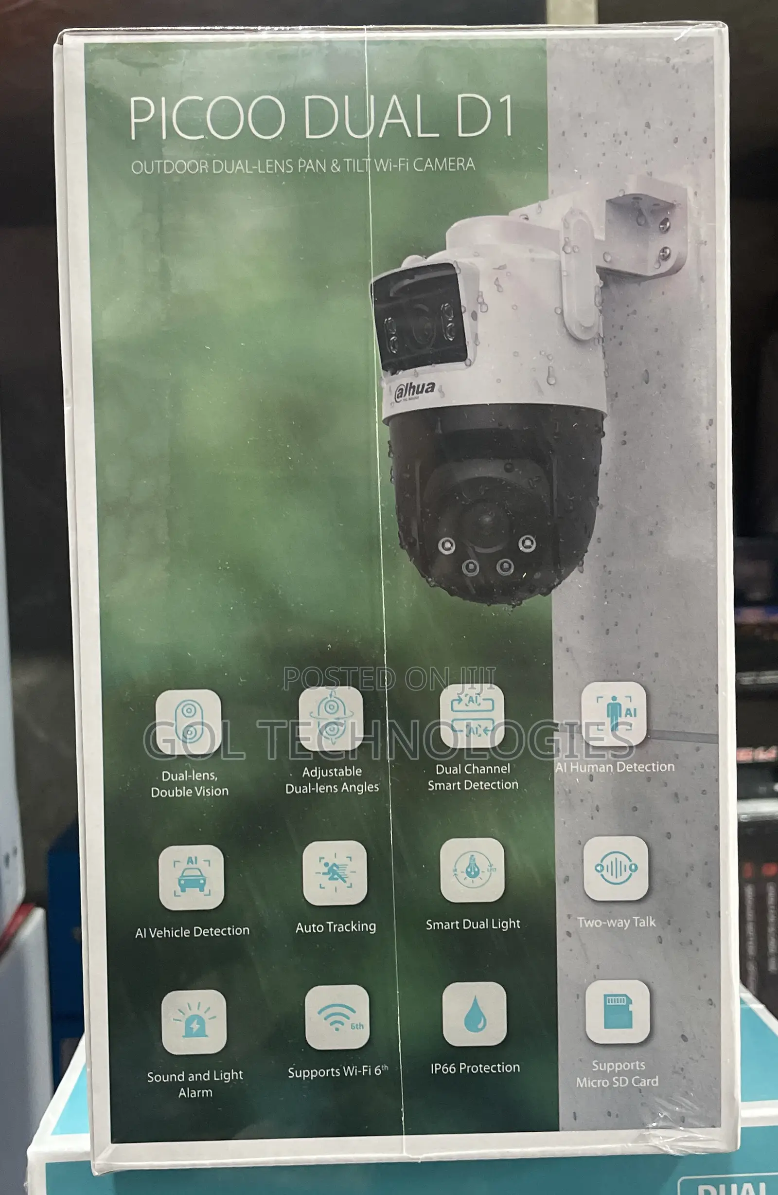 Dahua Dh-p3d-3f-pv 3+3mp Outdoor Wi-fi Dual-lens Pan Tilt Camera