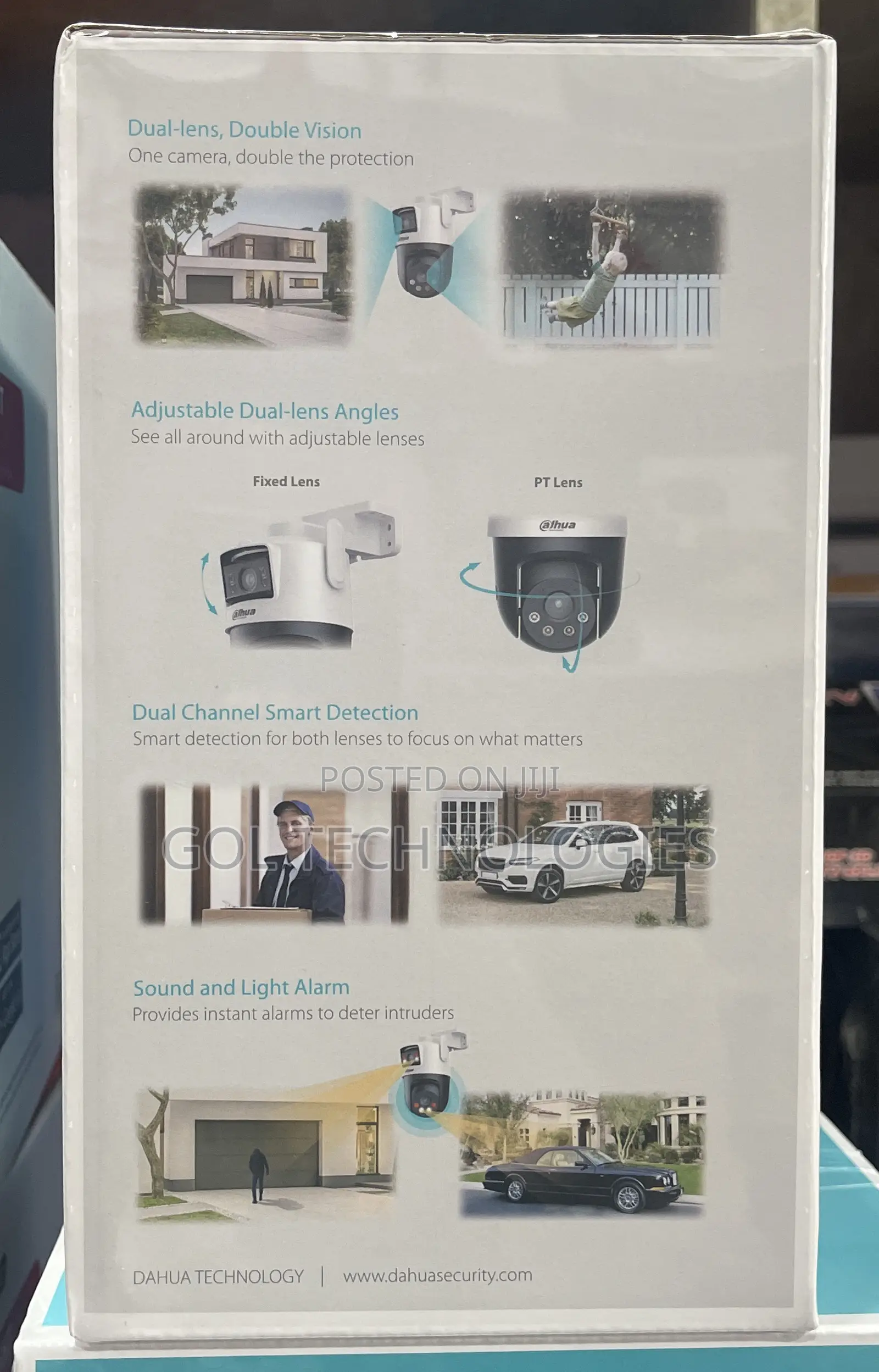 Dahua Dh-p3d-3f-pv 3+3mp Outdoor Wi-fi Dual-lens Pan Tilt Camera